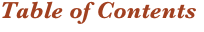Table of Contents